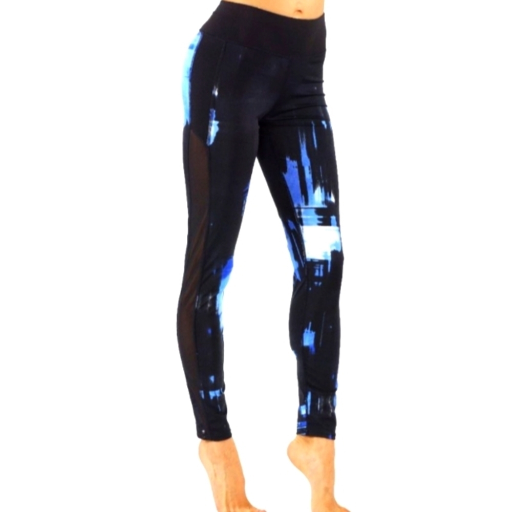 Yoga Pants Workout Leggings with Mesh Cutout